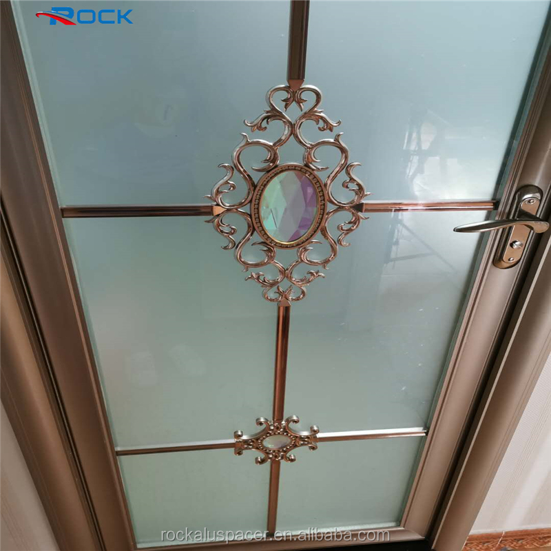 5*8mm Upvc Georgian Bar Flower Decorative For Double Glass