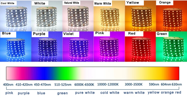 LED RGB Strips SMD 3528 IP65 single color waterproof DC12V
