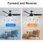 Zhongpai simple design hot selling abs blade ac motor ceiling fan without light