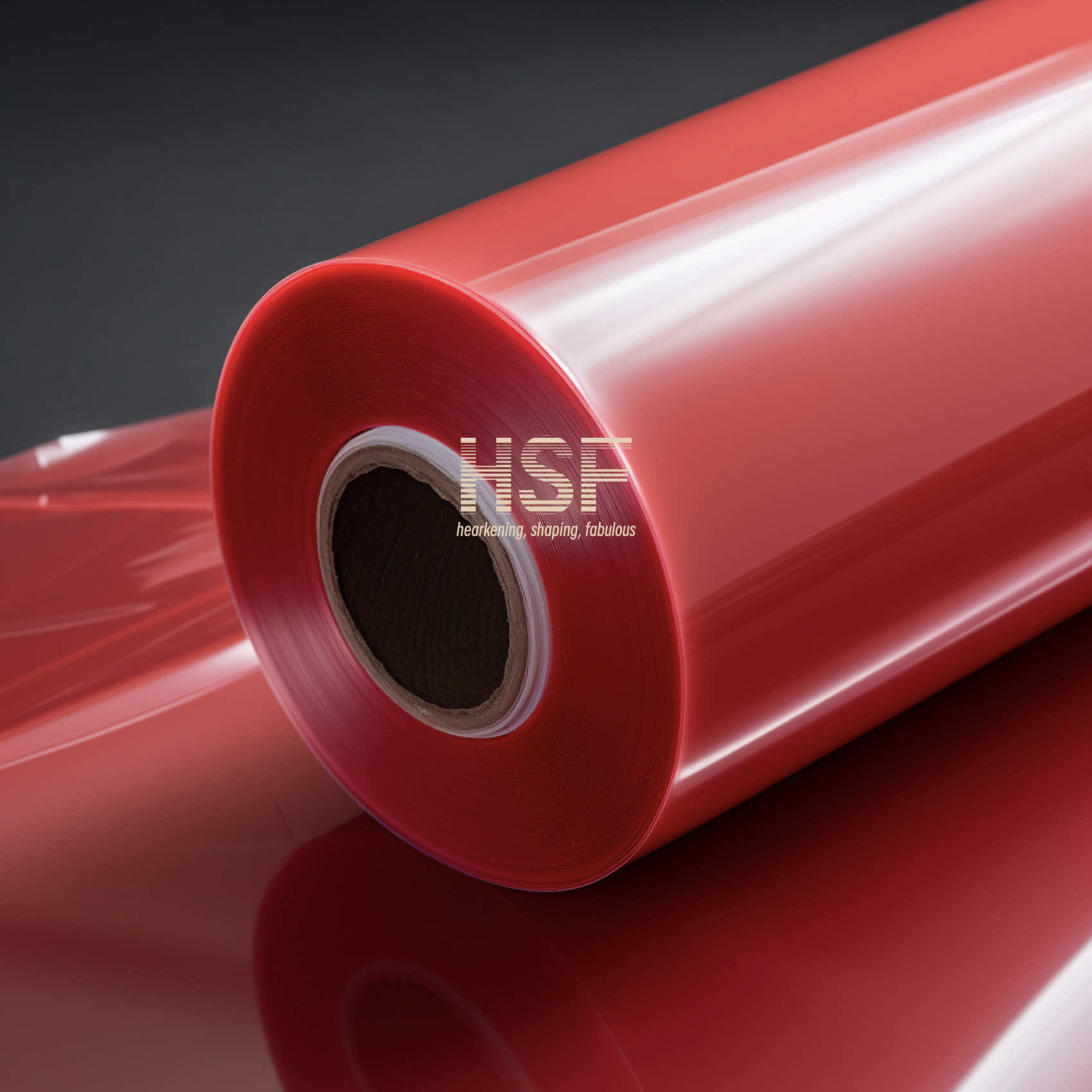 40uM Red Opaque Monoaxially Oriented PE Film For Tinting Windows