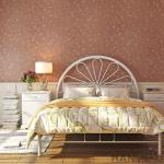 Bedroom Interior Wallpaper Designer Plant Fiber Particle 0.53*10M Size