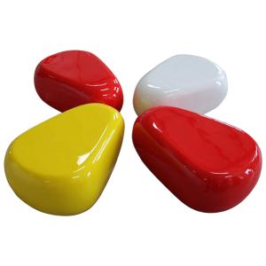 Wholesale Mall Waiting Chairs Fibreglass Cobblestone Seats For Public Places from china suppliers