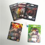 Male Sexual Performance Enhancing Pill Packaging 3D Card Rhino Container Bullet