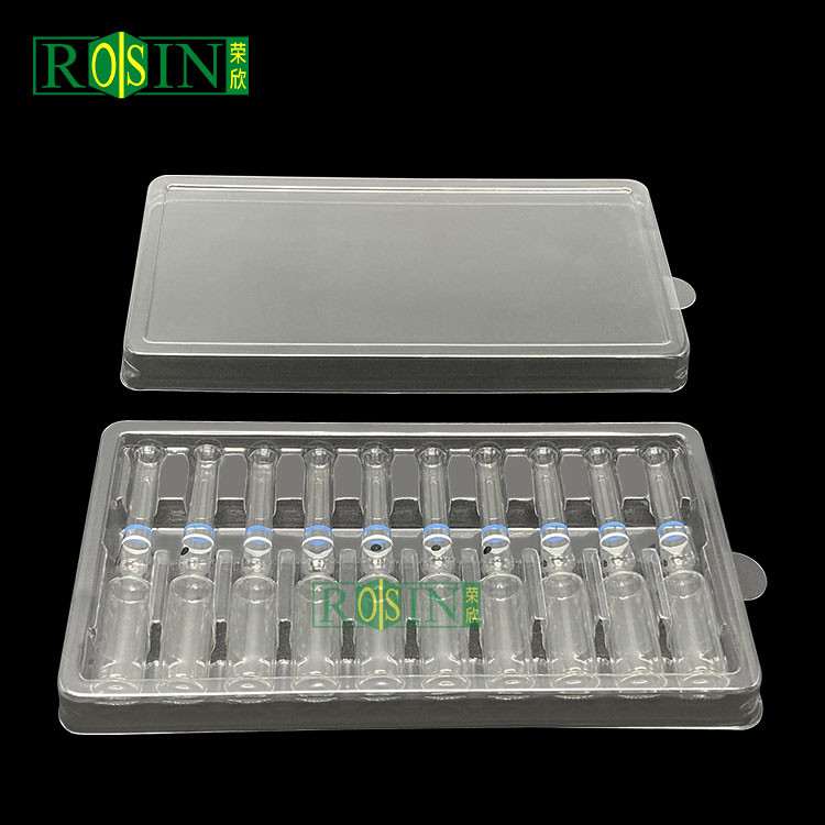 Disposable PET Transparent Plastic Ampoule Packaging Custom For Hospital