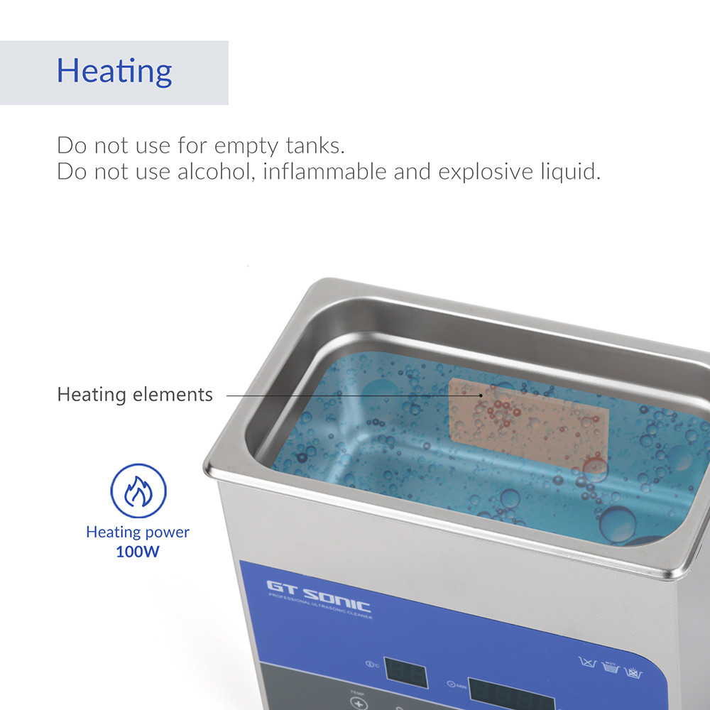 Digital Qualified Ultrasonic Cleaning Machine 3L Tank Capacity
