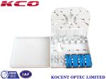 4 Cores Fiber Optic Termination Cabinet ABS PC Material 0.15dB Insertion Loss