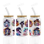 UV DTF Transfers For Halloween Cup Wrap Designs On Glass Tumblers For Holiday