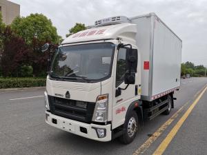 Wholesale 160hp Truck With Refrigeration Howo 18 Cubic Van Weichai Engine 4*2 Drive Mode from china suppliers