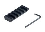 Metal 8 Slots Keymod Picatinny Rail 20mm Width Easy Installation Black Color