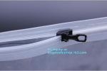 metal packaging slider zipper bag, Slider Zipper PVC Pouch Clear Vinyl PVC k Bag
