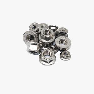 Wholesale DIN6923 Hex flange nuts lock nuts serrated Hexagon Nuts With Flange sus304 stainless stee from china suppliers