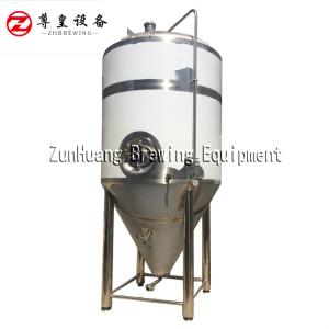 Wholesale Silver 2000L 3000L Brewery Tanks Stainless Steel Beer Conical Fermenter from china suppliers
