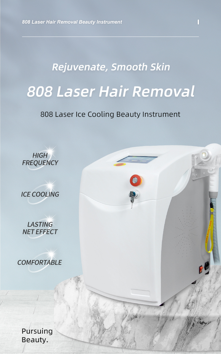 Portable 808nm Diode Laser Body Hair Removal Laser Diode Epilator Machine Beauty Equipment