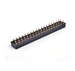 Wholesale Dual 2*19 Pin Female Pin Header Connector 2.54mm DIP PBT / PA6T / PA9T / LCP from china suppliers