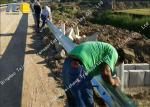 Traffic Thrie Metal Beam Crash Barrier Stainless Steel Weather Resistance