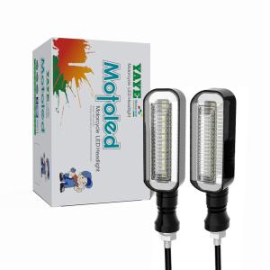 Wholesale 6500k Motorcycle LED Turn Signal Light For Electric Cars 12LED One Shaped Indicator from china suppliers