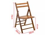 Foldable Nordic Design Wood Chair for Dining in Restaurants and Hotel Environmen