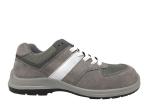 Grey Soft Cow Suede Decent Mens Dress Safety Shoes Non slip For Oily Workplace