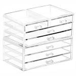 Clear Containers For Organizing 7 Drawers Stackable Dresser Bathroom Organizers