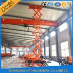 Outdoor Mobile Scissor Lift Platform , Aerial Working Lift Tables with Wheels