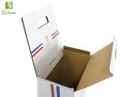 Dessert POP Cardboard Display Bin , Custom Product Packaging With Caster