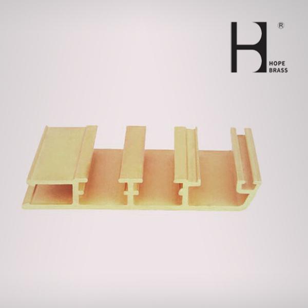 Strong Brass Profiles Mirror Polish Brass Window And Door Frame Extrusion