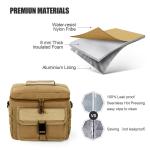 Men Nylon Thermal Cooler Tote With Adjustable Strap