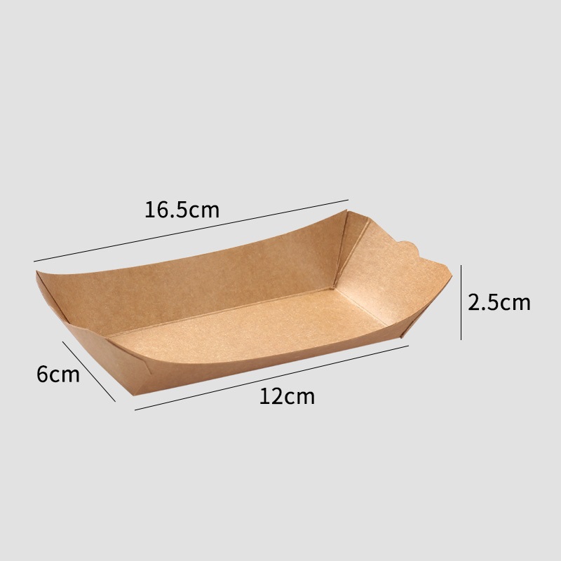Square Custom Double Compartment Kraft Paper Box for Food Oil Proof and Eco-Friendly
