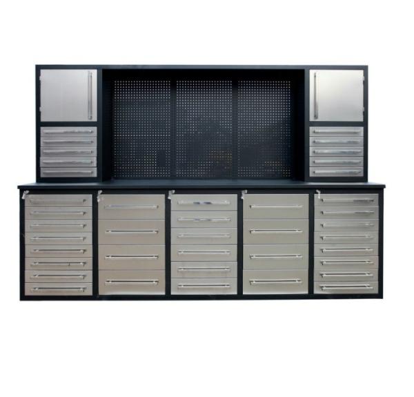 Stainless Steel Handles Heavy Duty Workbench for Customizable Garage Professiona