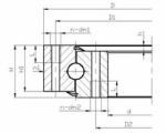 Slewing bearings Single-row 4 Point Contact Ball Slewing Ring Bearing 012.25.710