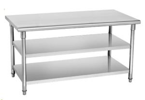 Wholesale SS304 Anti Rust Heavy Duty Catering Work Table With Sold Shelf , Metal Rack Storage Shelves from china suppliers