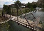 Continental Prefabricated Steel Truss Pedestrian Bridge With Concrete Deck High