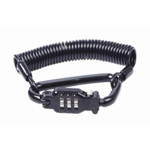 Wholesale Elastic Spiral High Security Cable Lock Motorcycle Helmet Lanyard Combination Lock from china suppliers