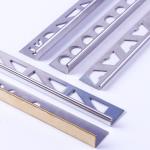 Color PVD Coated L Shaped Metal Trim Strip Rose Blonde Finish Stainless Steel
