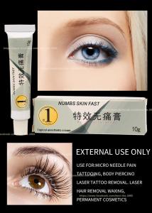 Wholesale Numbs Skin Fast Dr. Numb 10g Permanent Makeup Painless Cream Stop Pain Effective External Use Only TKTX 10g from china suppliers
