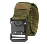 Men's Tactical Belt Outdoor Nylon Woven Workwear Belt With Alloy Buckle
