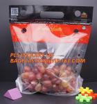 Fruit Packing Bags For Grapes Banana Vegetables Stand Up Plastic Food Bags,
