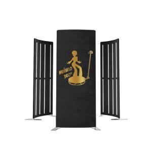 Wholesale Aluminum Tension Fabric Exhibition 360 Photo Booth Enclosure Backdrop Portable Modern from china suppliers