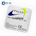 Rectangle Aluminum Nameplate RAL Color 3M Adhesive Metal Nameplates With Logo