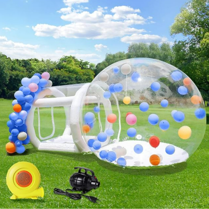 Kids Party Infaltable Bubble House Clear Crystal Igloo Dome 10ft Inflatable Tent