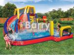 Mobile Attraction Inflatable Water Park Equipment , Splash Water Park For Little
