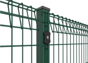 Wholesale RAL 6005 Powder Coated BRC Roll Top Welded Mesh Fence Panels 50x150 Hole from china suppliers