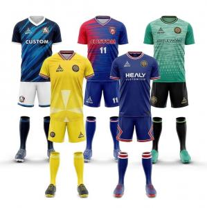 Wholesale                  Healy Sportswear Men Soccer Wear Customized Youth Soccer Jersey with Logo and Numbers Sublimated Soccer Uniforms              from china suppliers