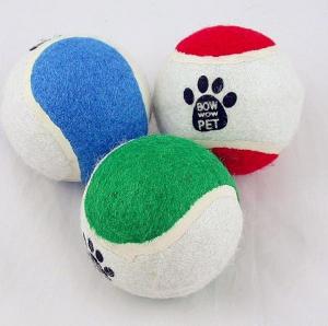 Wholesale 3inch pet toy tennis ball with custom logo printed from china suppliers