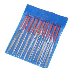 Wood Drilling 10PCS Sets Diamond Coated Needle Flat Files for Grinding Hard