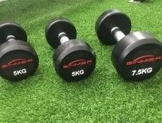 Wholesale Round Head Cast Iron Dumbbells Olympic Barbell Set 25kg 50kg from china suppliers