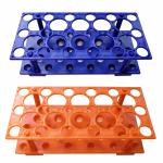 Test Tube Rack, Centrifuge Tube Holder (2 Pack - Blue and Orange) for 10ml, 15ml