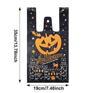 Wholesale Factory Price Custom Print Halloween PP Cute Candy Plastic Treat Bag from china suppliers