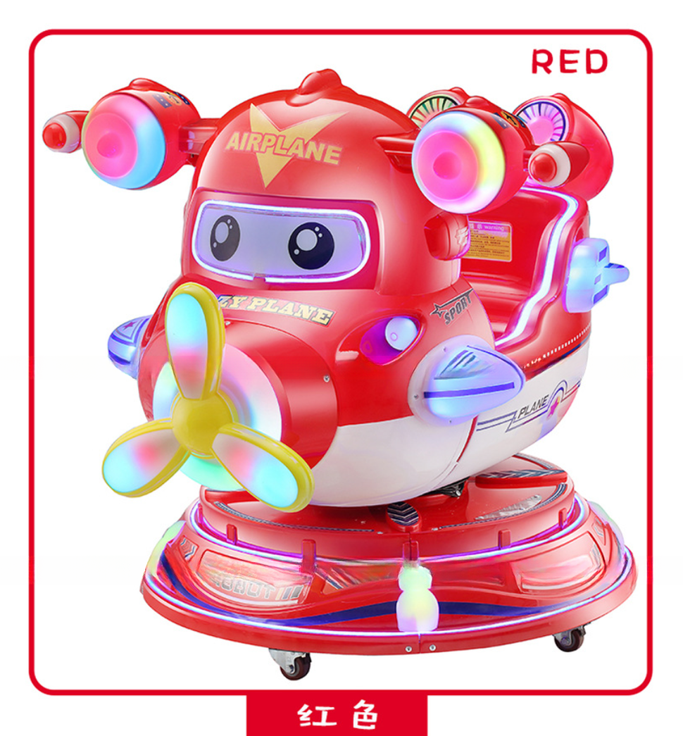 Customized Coin Operated Amusement Rides Mini Fairground Helicopter Type