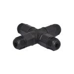 PVC Pa66 9mm Cable Waterproof Screw Connector 3 Pin Male IP68